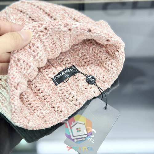 Beanie Chanel aus Strick in Pastelltönen 3