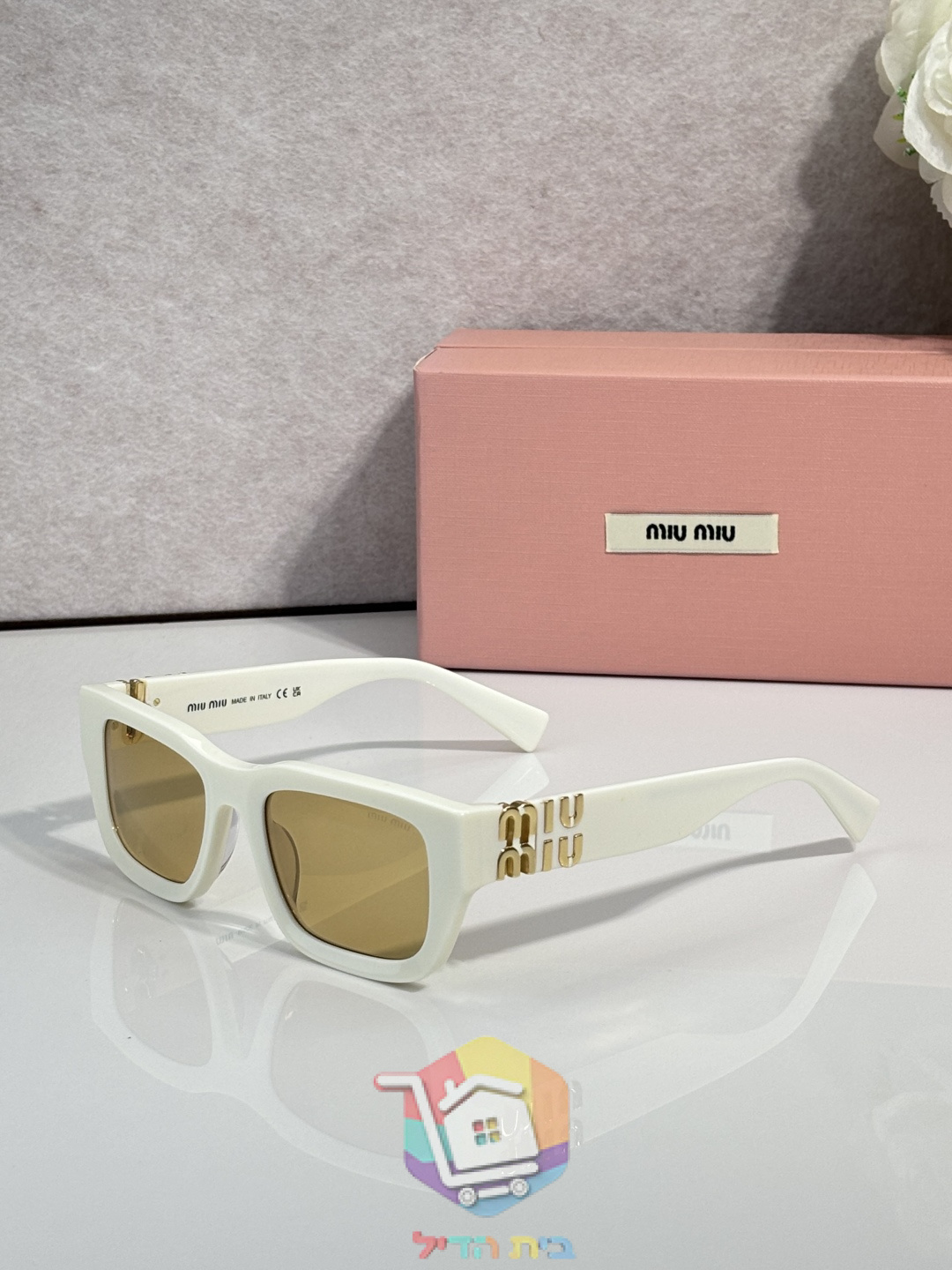Eckige Sonnenbrille Miu Miu für Damen