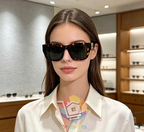 Eckige Sonnenbrille Miu Miu für Damen 12