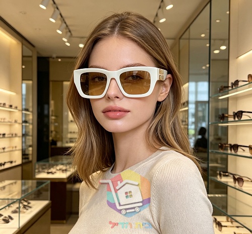 Eckige Sonnenbrille Miu Miu für Damen 16
