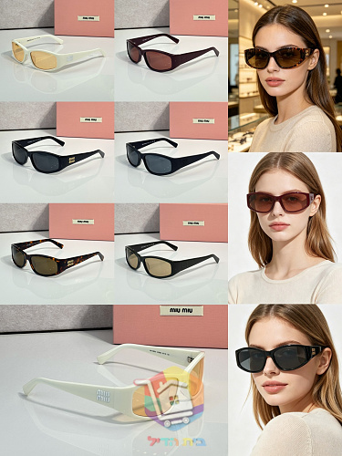 Schmale Sonnenbrille Miu Miu für Damen 19